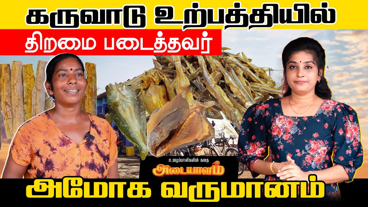 கருவாடு  உற்பத்தியில் திறமை படைத்தவர்  l அமோக வருமானம் | jaffna | Adaiyalam | Nomika