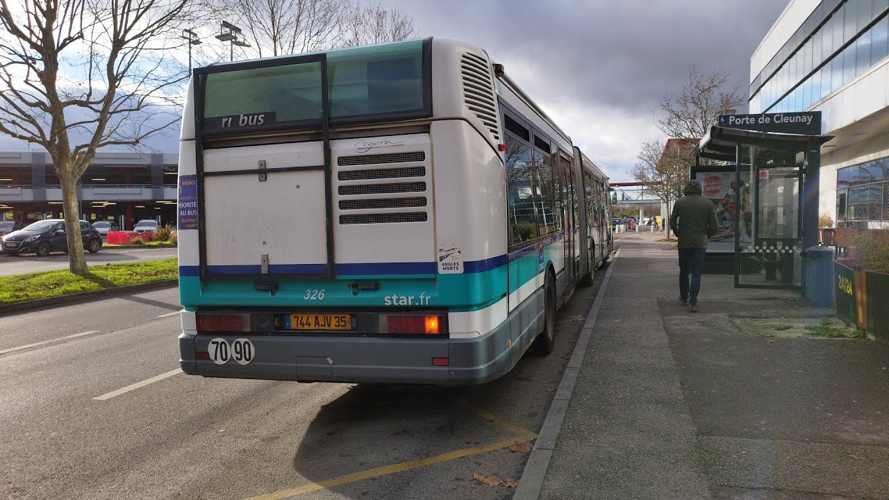Bus - Irisbus Agora L n°326 Ligne 10 entre Anatole France et Porte de Cleunay.