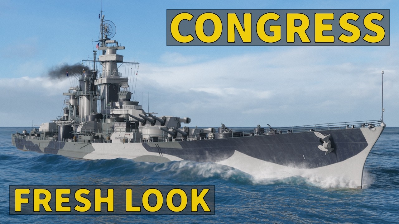 Congress &mdash; бесплатный крейсер события &laquo;Рассвет нации&raquo; | World of Warships