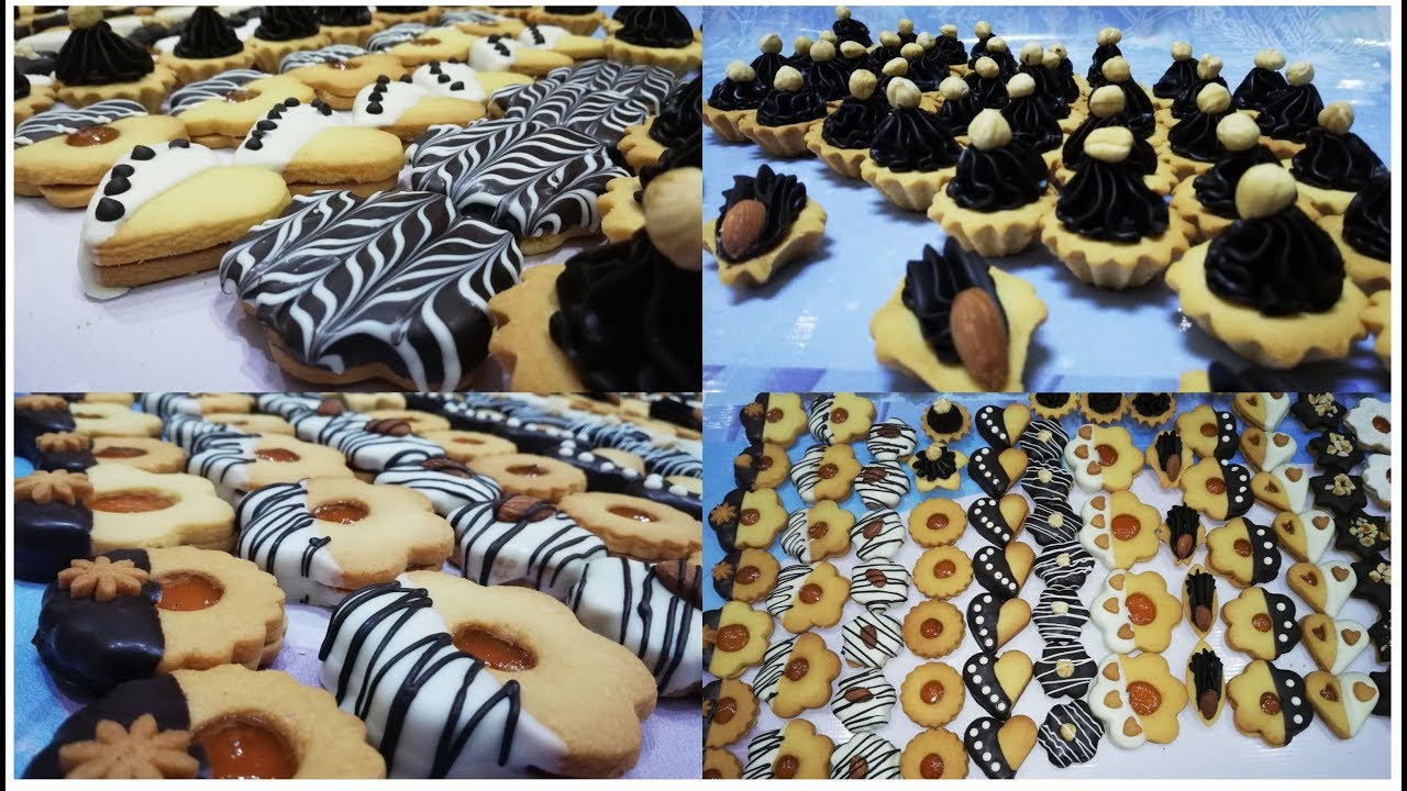 حلويات العيد ٢٠١٩ #بعجينة واحدة اعملى كل ده ( مينى تارت وسابلية) 😋😋
