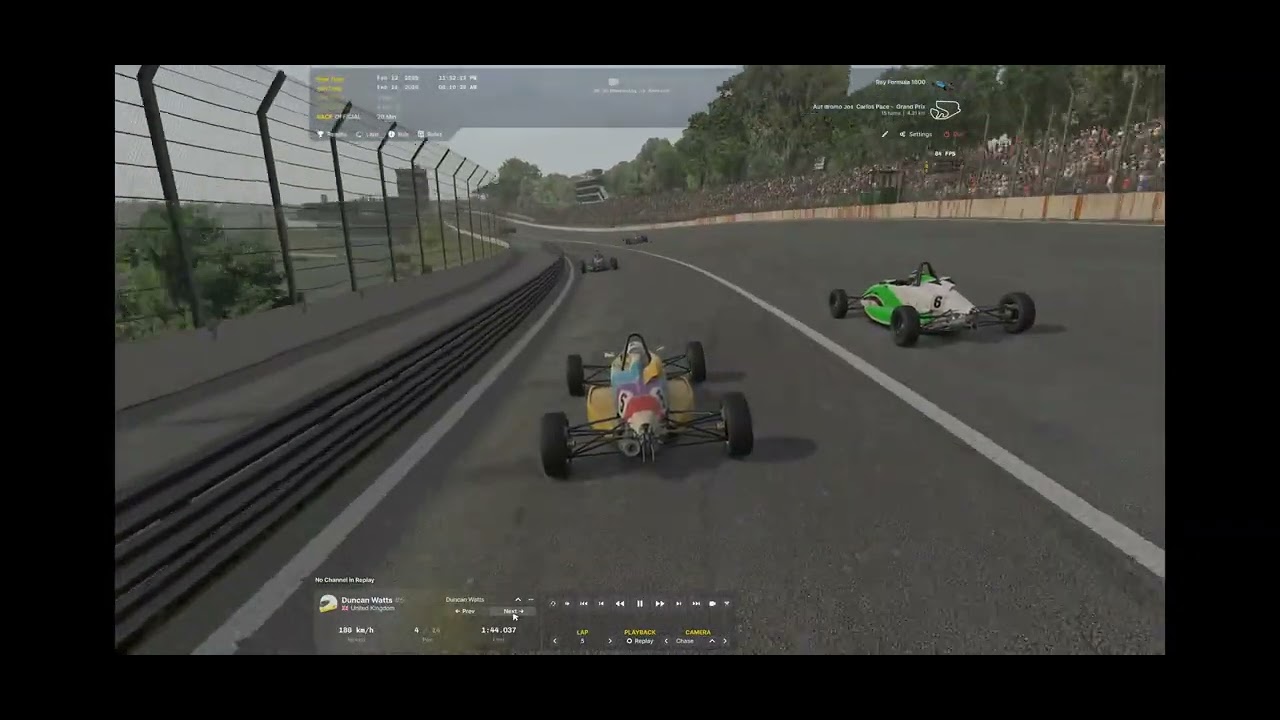 Pretty hectic race at interlagos, ff1600 trophy, iracing