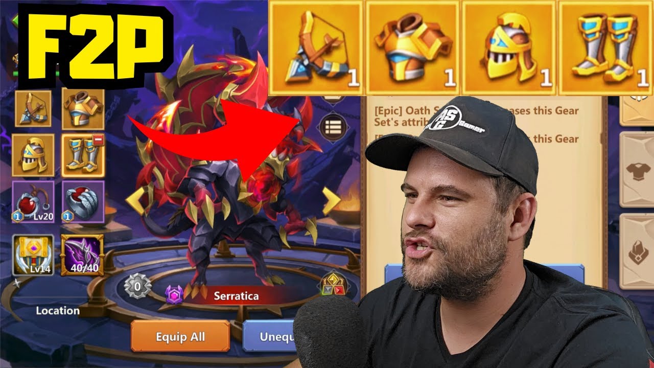 Gold Gear on my F2P | Castle Clash