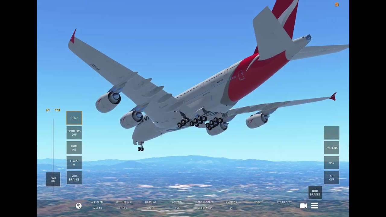 Qantas a380 flight 38. In infinite flight