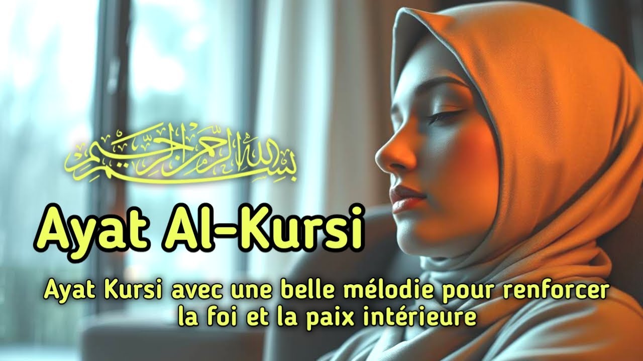 Ayat Kursi avec une belle mélodie pour renforcer la foi et la paix intérieure