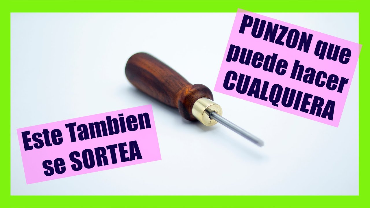 Como Hacer un PUNZON para madera a Mano 💪💪