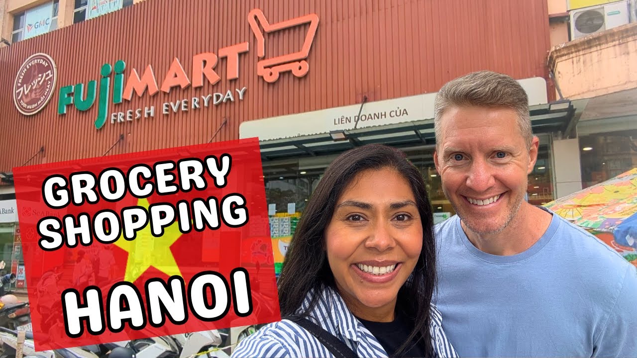 Grocery Shopping in Hanoi Vietnam with Prices!