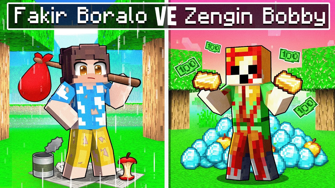 FAKİR BORALO 🆚 ZENGİN BOBBY 💰 - Minecraft