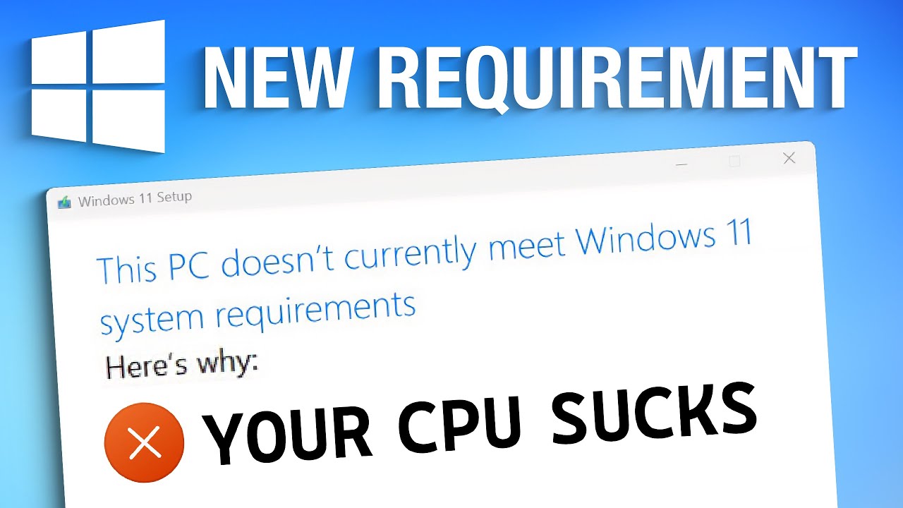 НОВЫЕ требования к процессору в Windows 11 (почему вас это не должно волновать)
