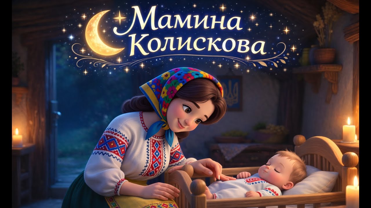 “Ой ходить сон коло вікон 🌙 Українська колискова для немовлят | Lullaby for Babies”