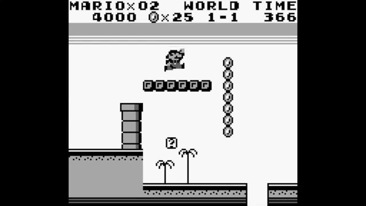 Super Mario Land - World 1-1 (1989) [GAME BOY]