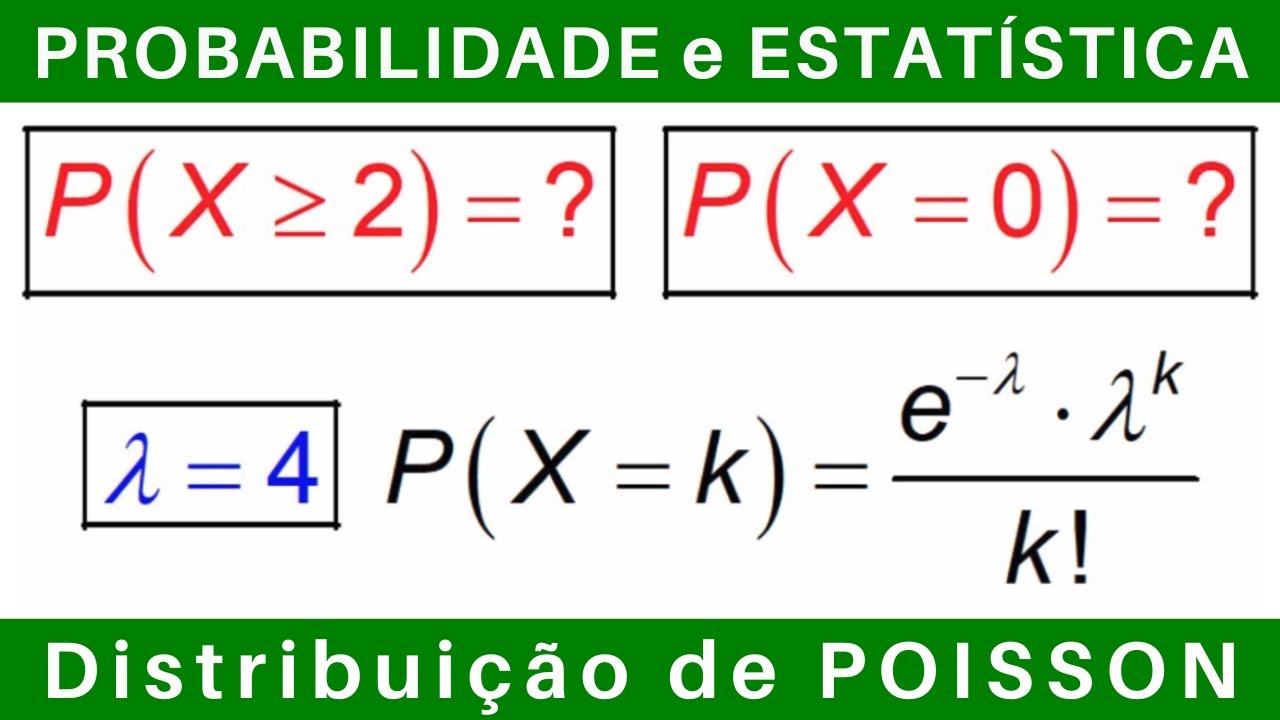 PROBABILIDADE e ESTATÍSTICA 📊 DISTRIBUIÇÃO de POISSON #exercícios #concursos