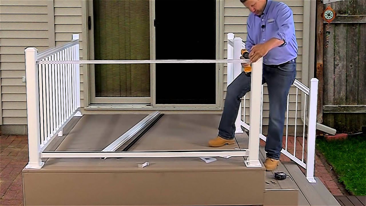 Harmony Railing Full Glass Panel Installation