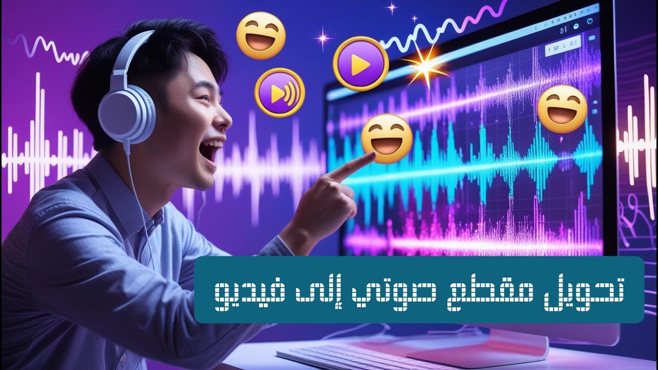 تحويل مقطع صوتي إلى فيديو
