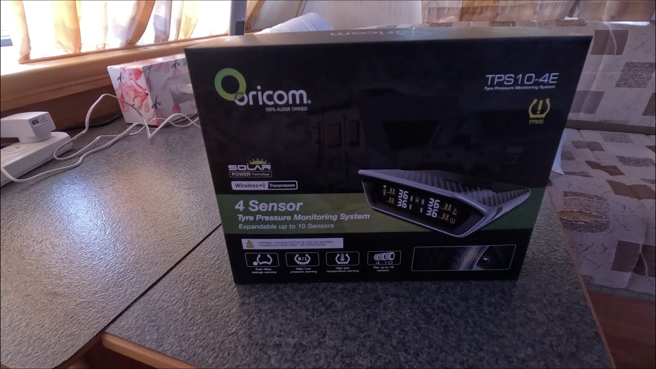 Oricom 4 sensor solar tyre pressure monitoring system