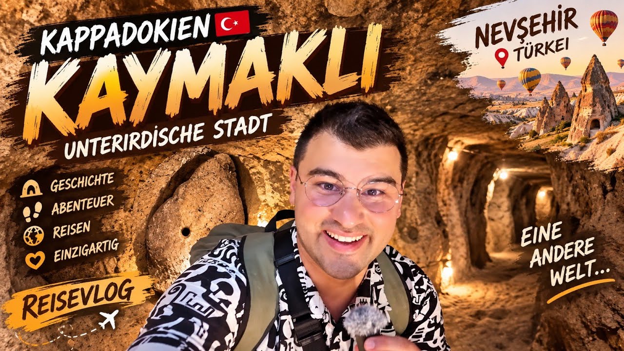 NEVṢEHIR | KAYMAKLI - unterirdische Stadt ⛰️📸 | KAPPADOKIEN 🌏 | Travel Vlog 💥