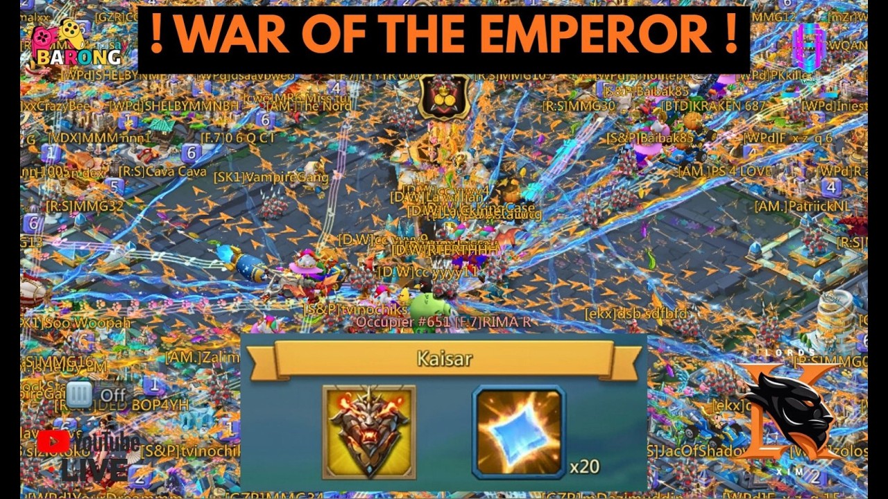 [ 🔴LIVE ]EMPEROR BEST EVER OPEN KINGDOM !!! LORDS MOBILE