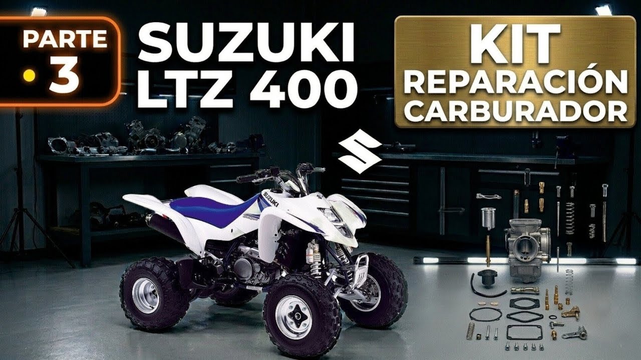 (Parte 3) Montaje kit de reparación de carburador del Suzuki Ltz 400. Instalar montar membrana