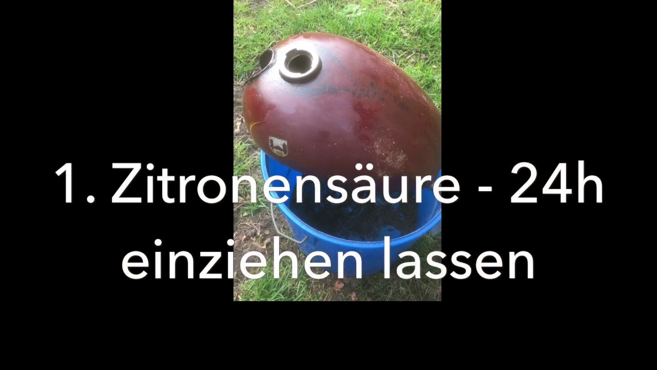 Tankentrostung Simson Sr2 Tank