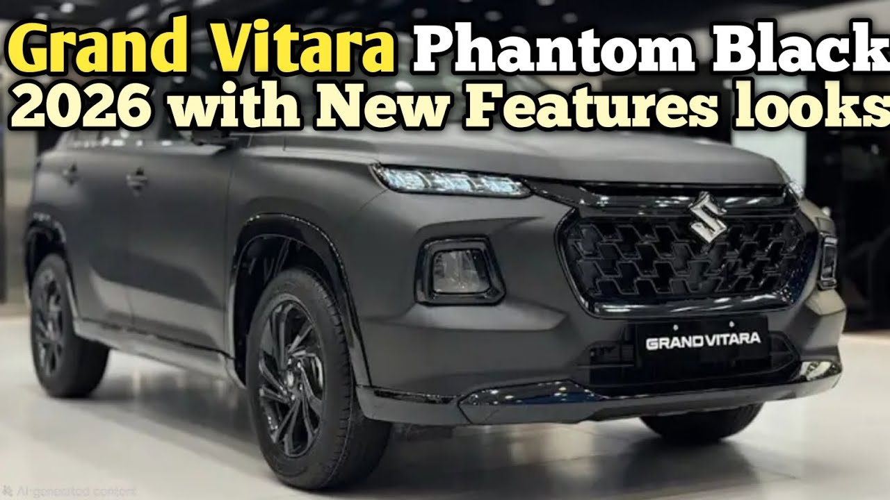 Grand Vitara 2026 Phantom Black Edition Walkaround Review With Features 