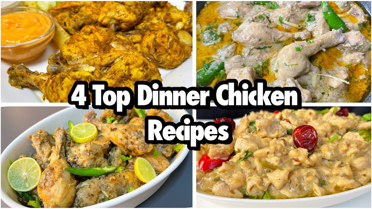 Top 4 Chicken Recipes | chicken Dinner Recipes By cooking with sariya