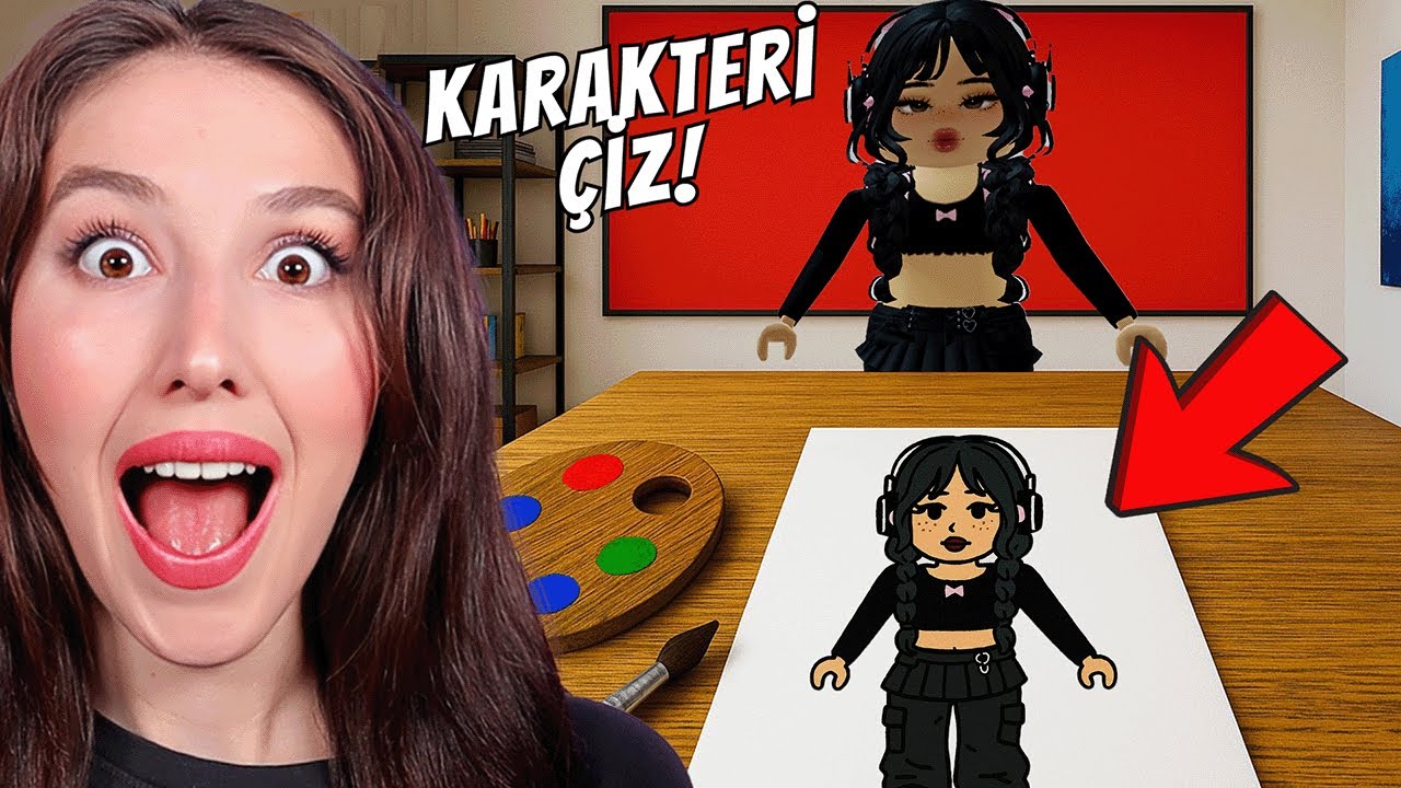 ROBLOX da KARAKTERİ ÇİZ!🖌️🎨🖼️