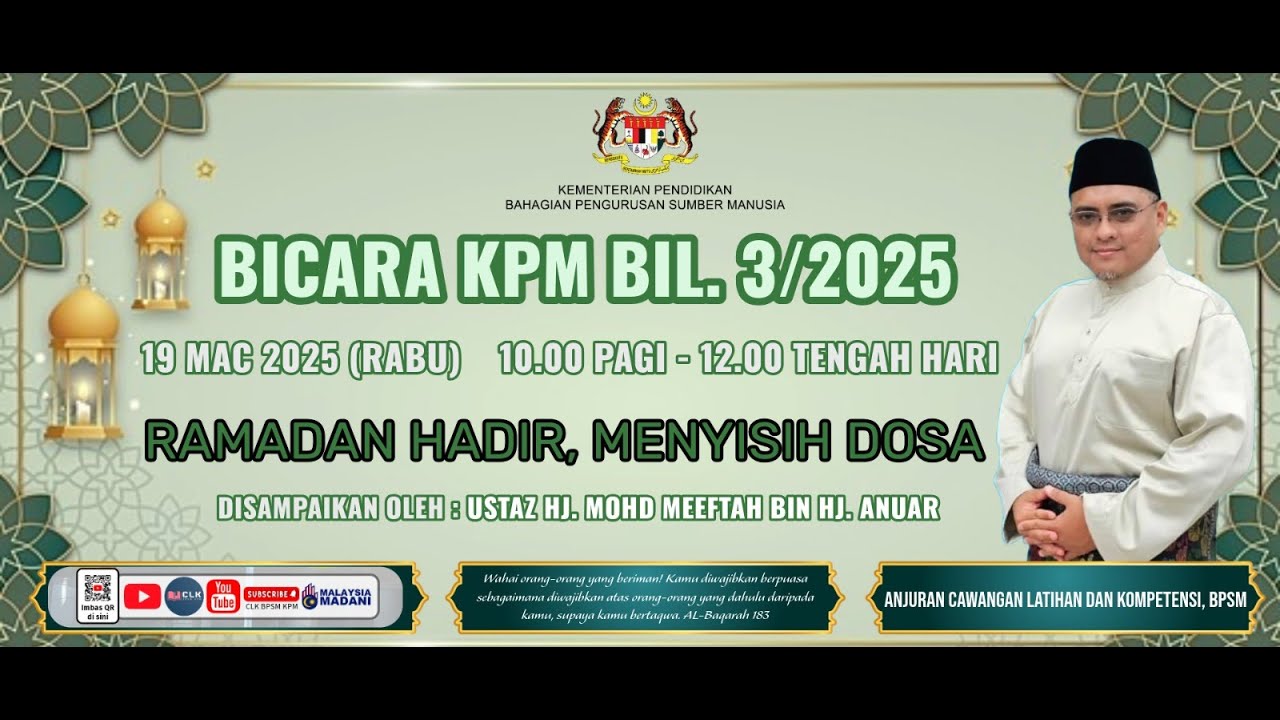 Ramadan Hadir, Menyisih Dosa