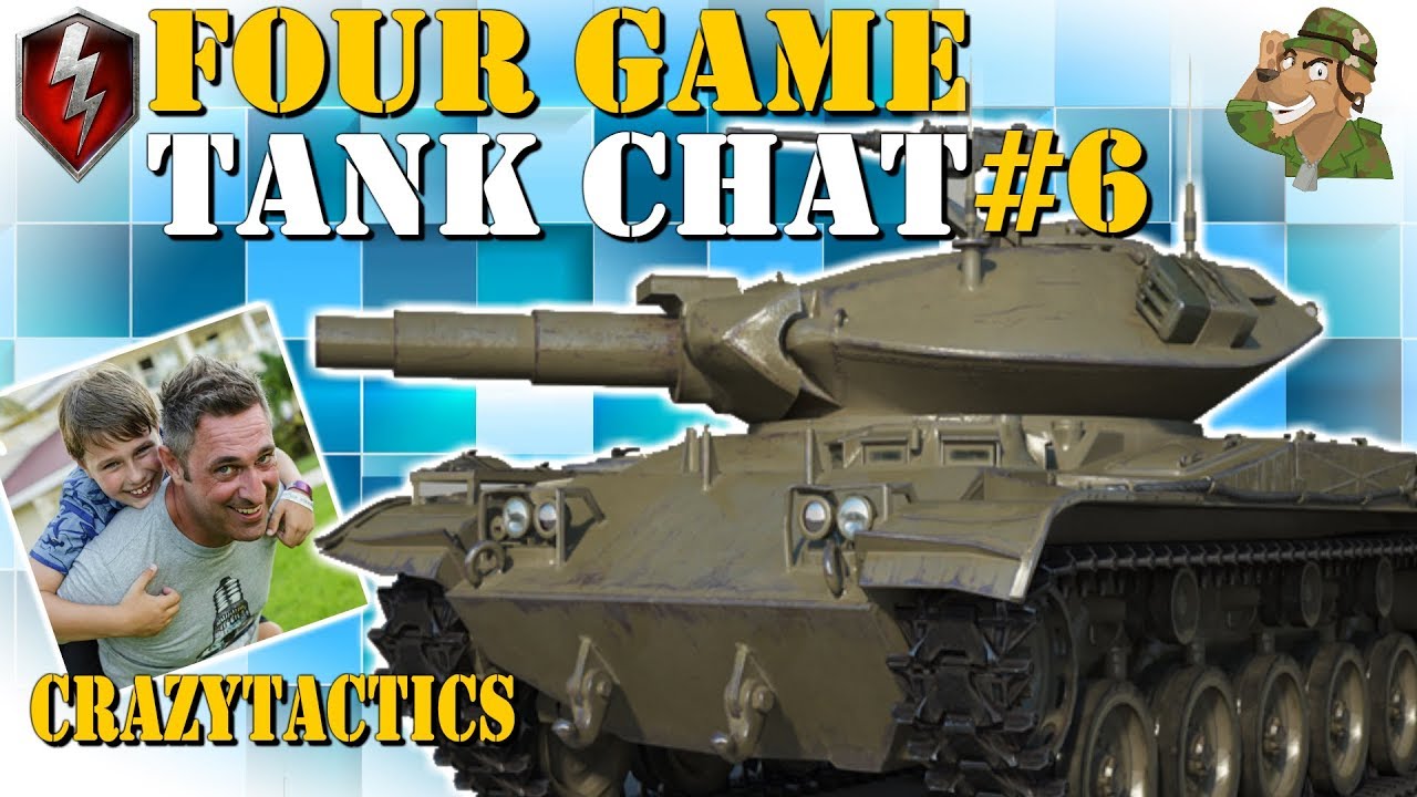 Crazytactics | Four Game Tank Chat Ep.6 | Wot Blitz [2019]