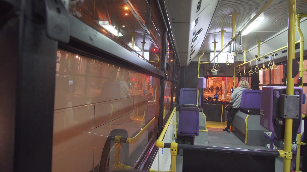 Greece, Athens, trolleybus 21 night ride from IKA to Omonia