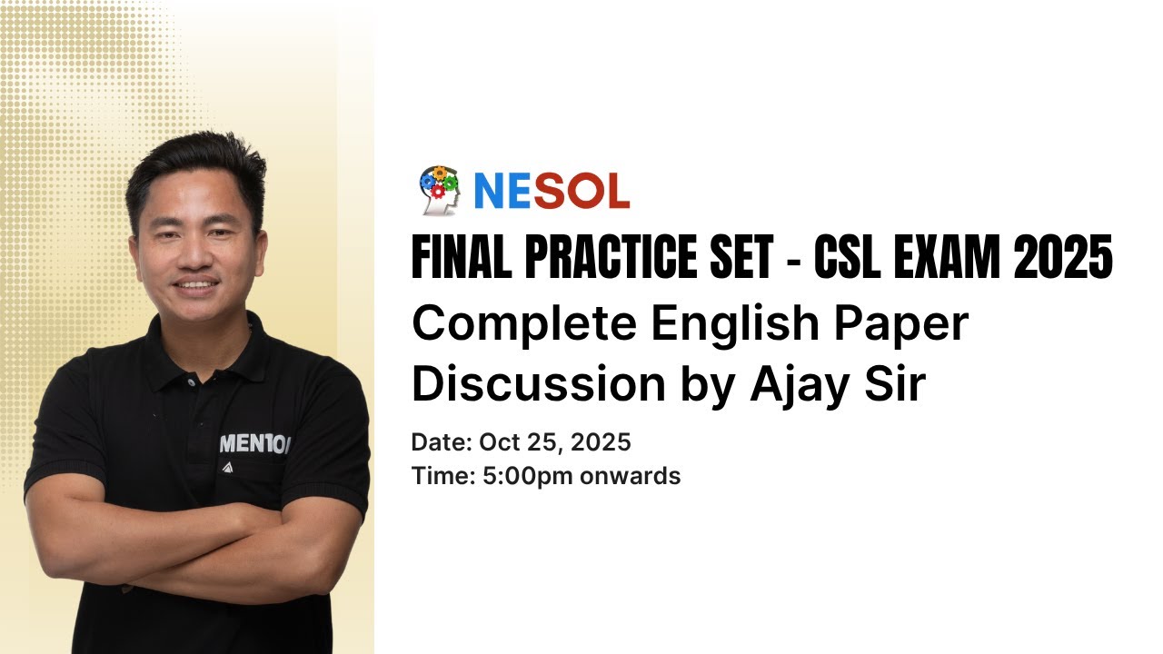 FINAL PRACTICE SET &ndash; CSL EXAM 2025 II APSSB