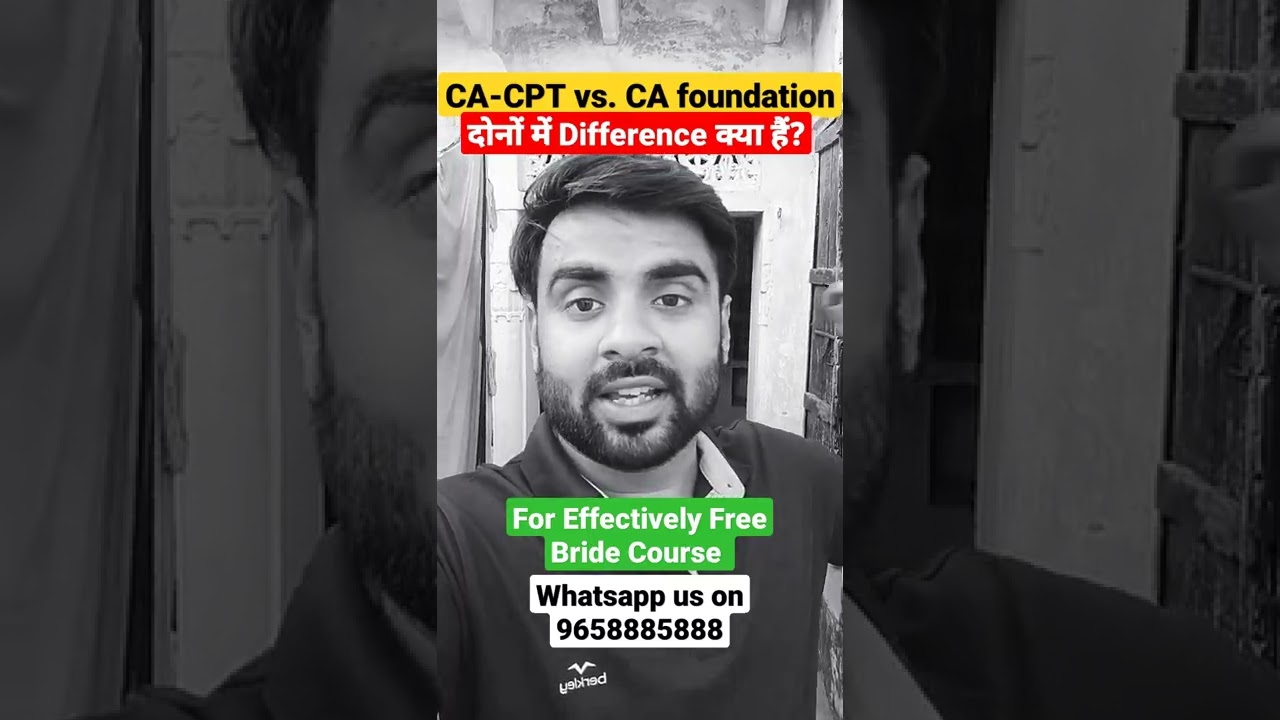 CPT और CA foundation में Difference क्या हैं? ये बात बहुत काम आने वाली हैं 🤯 #shorts #kelvin9and10