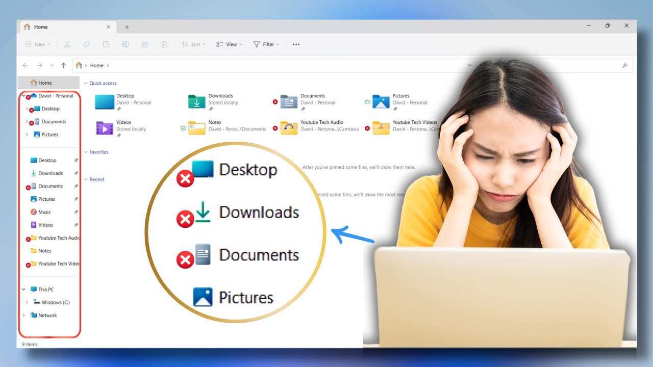 Как убрать красные крестики с иконок в Windows 11/10 на рабочем столе и в папках