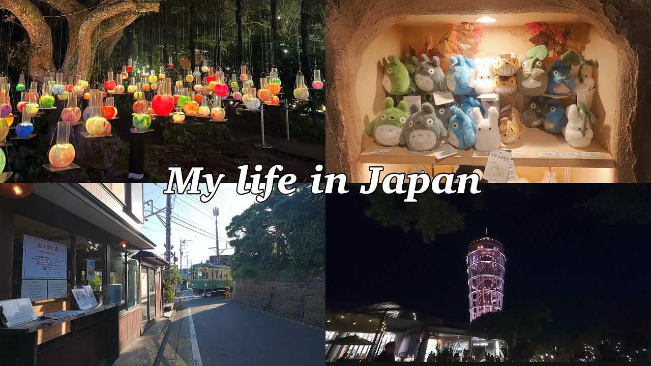 Living in Japan | slow day in Kamakura and Enoshima, Ghibli Store, Cafe Yoridokoro, Lantern Festival