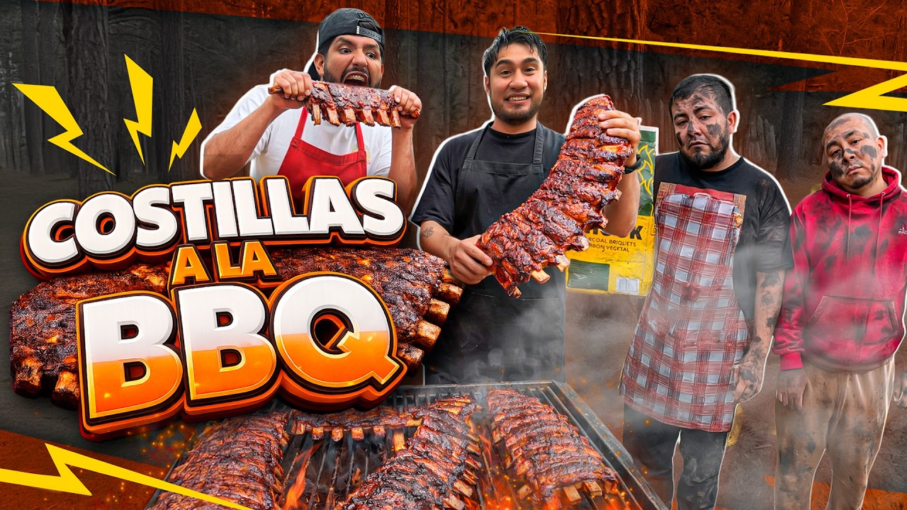 Preparamos COSTILLAS a la BBQ en el BOSQUE 🥩🌳