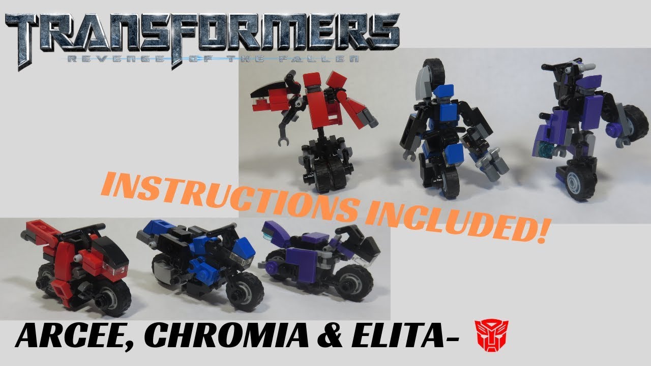 Lego Transformers Revenge of the Fallen: Arcee, Chromia and Elita-1 (Instructions included)