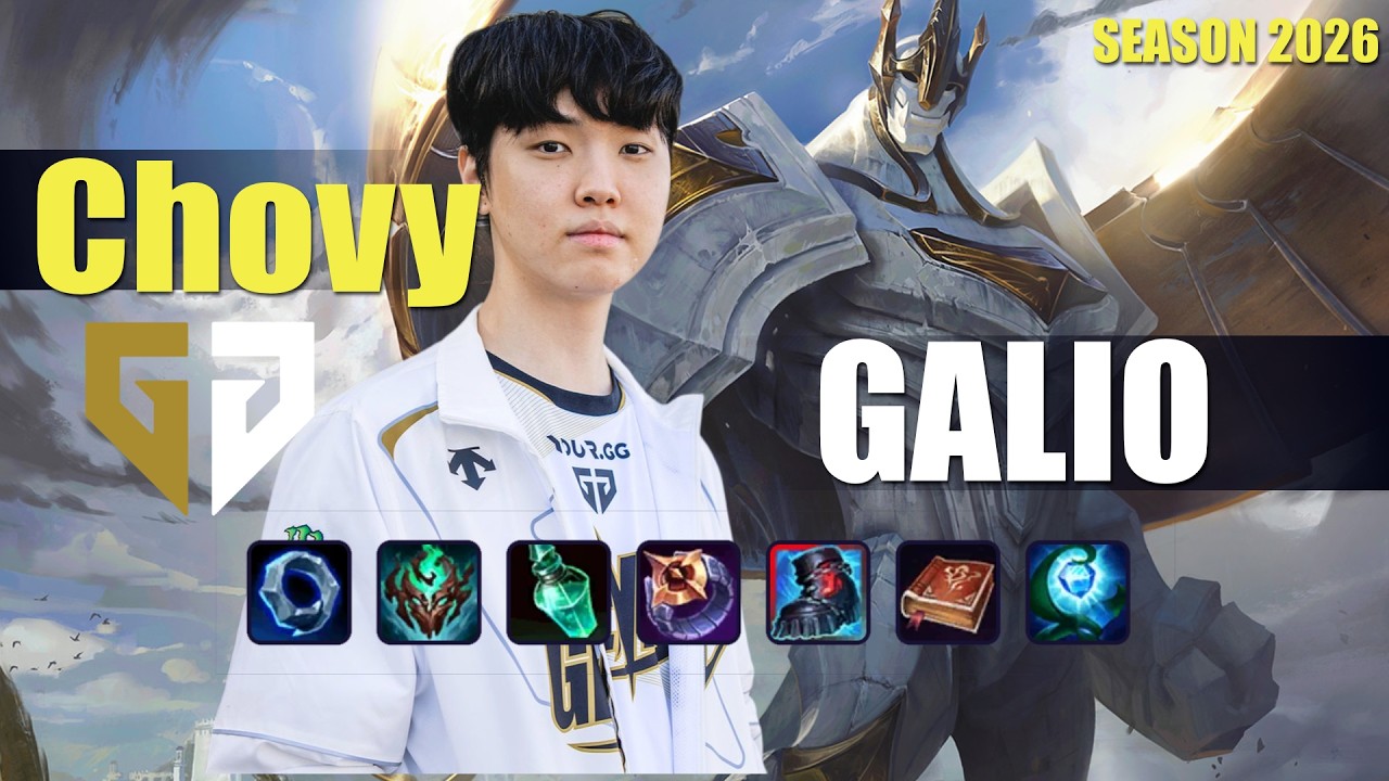 GEN Chovy GALIO vs VIKTOR Mid - Patch 26.13 KR Ranked | lolrec