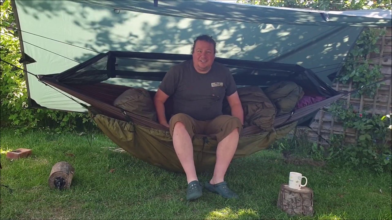 One tree garden hammock camp!