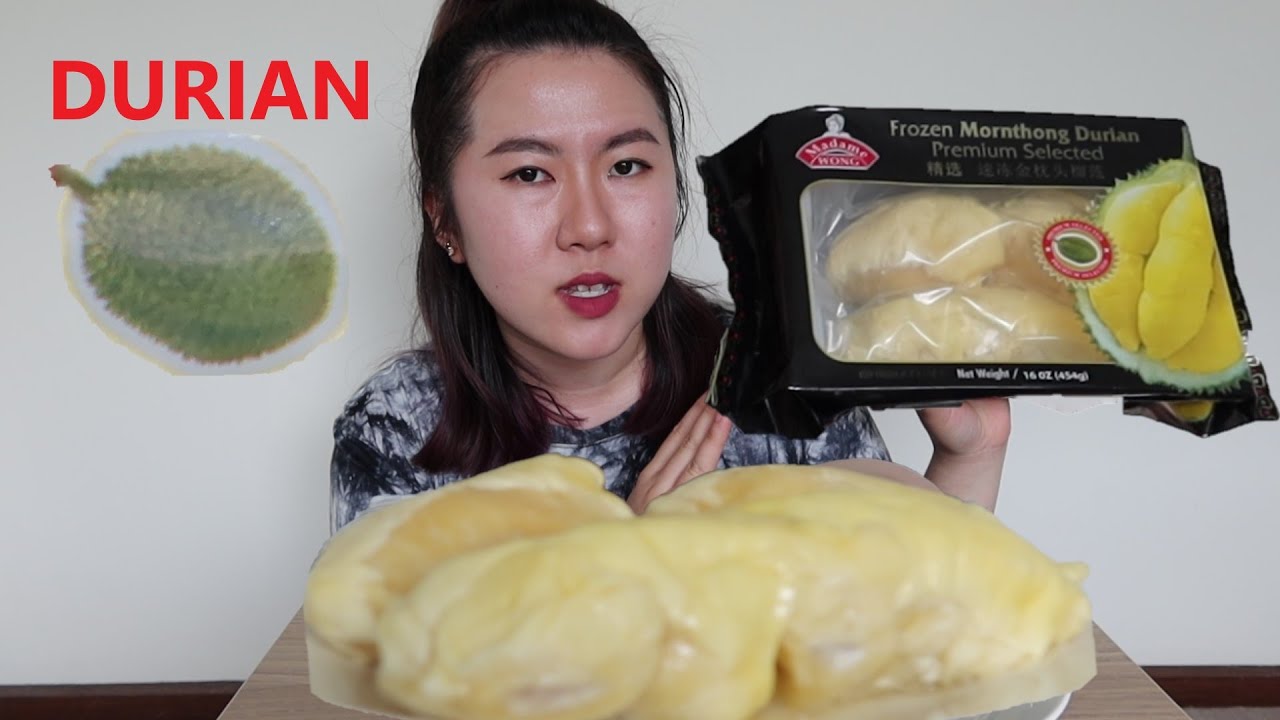 Eating Mornthong Premium Durian | ASMR Mukbang Eatshow | Bella Anderlorze