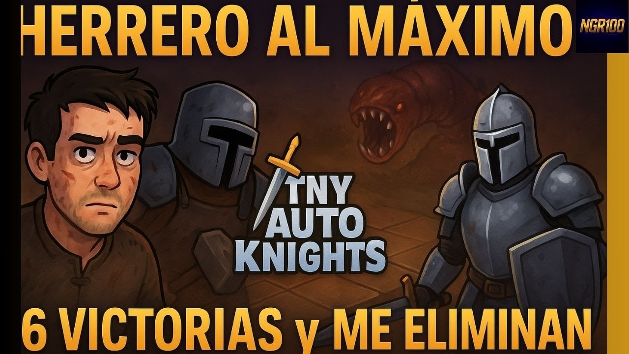 Tiny Auto Knights | ⚔️ De herrero a leyenda (casi): 6 victorias seguidas y derrota final ⚔️ | [2026]