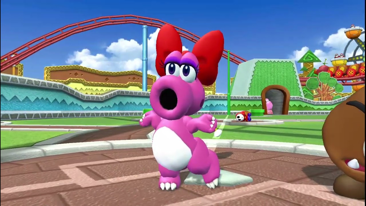 Mario Super Sluggers : Yoshi Eggs vs Bowser Jr. Rookies