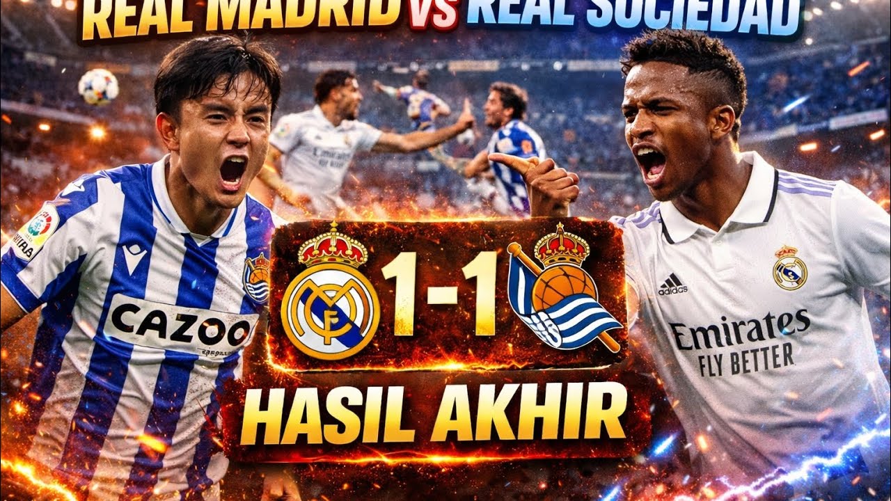 Real Madrid (1) VS (1) Real Sociedad 