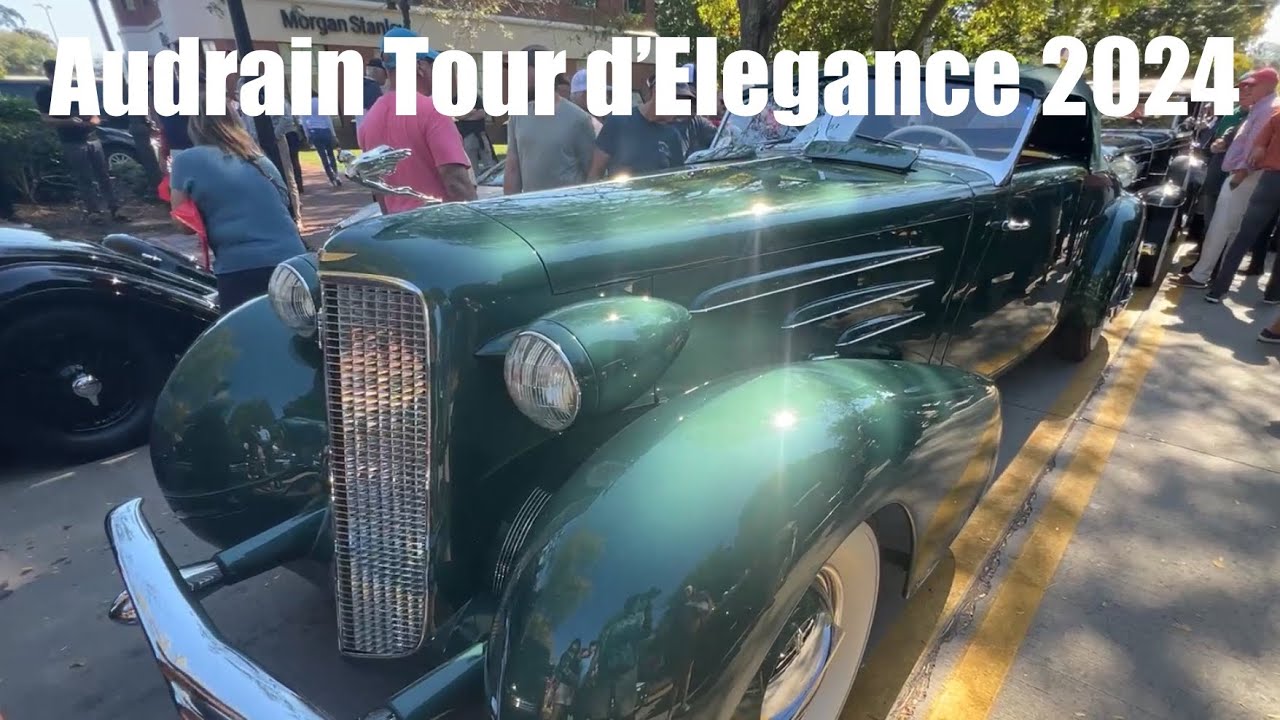 Downtown Newport RI display of Audrain Tour d’Elegance
