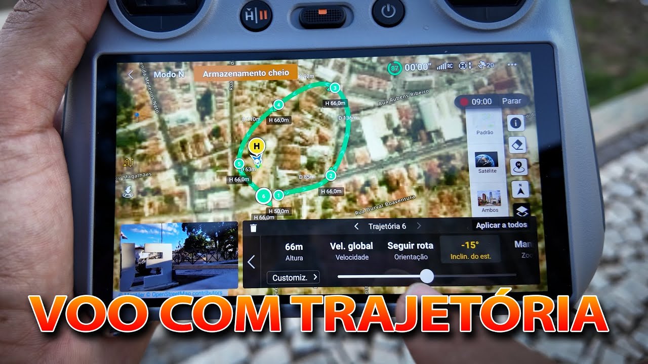 Como planejar um Voo com Trajetória no Mini 4 Pro? Way Points.