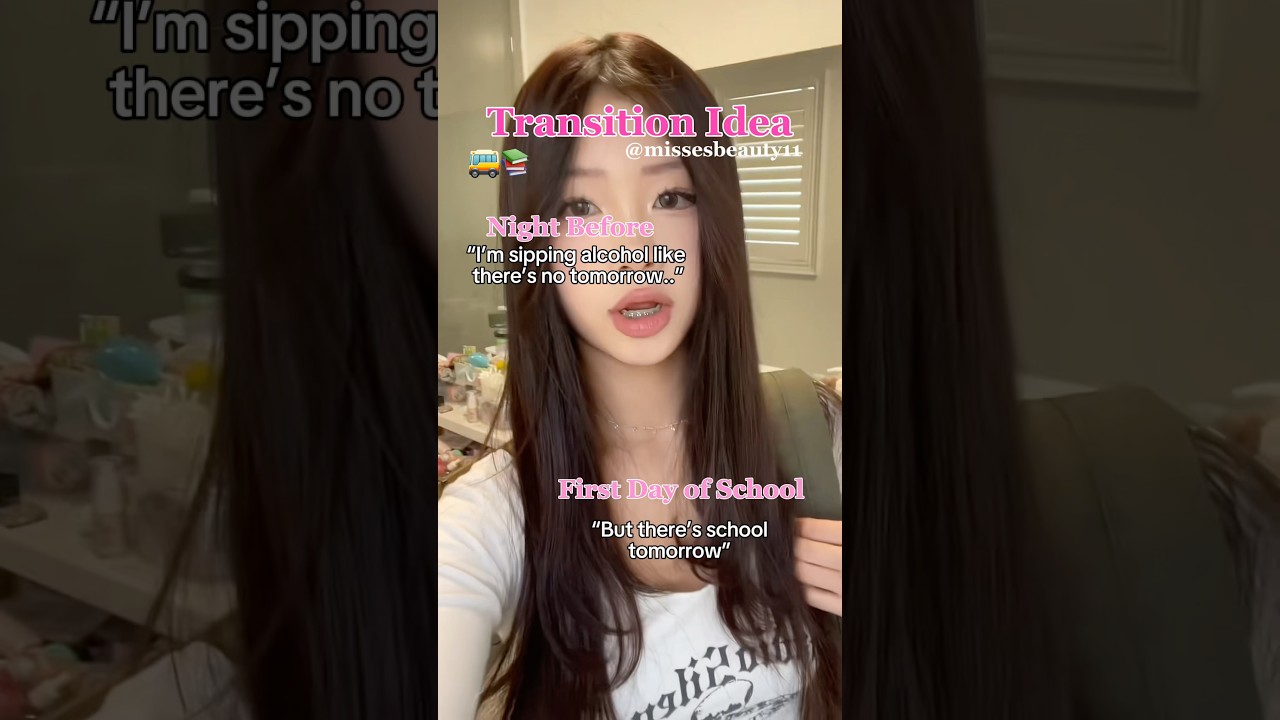 School Transition Idea🚌vc@sny2sxy on tt! #shorts #shortvideo #trending #fyp #school #transition