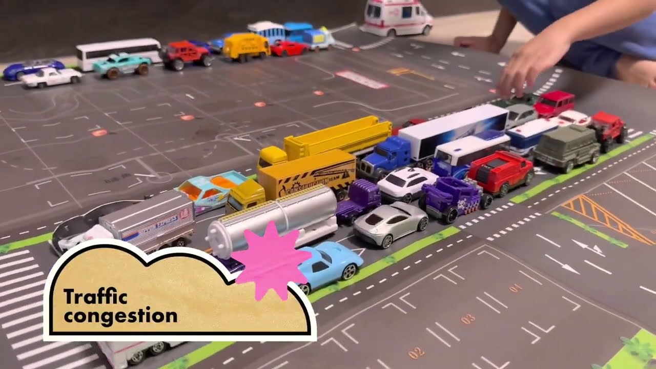 tomica car traffic world at big city toy map