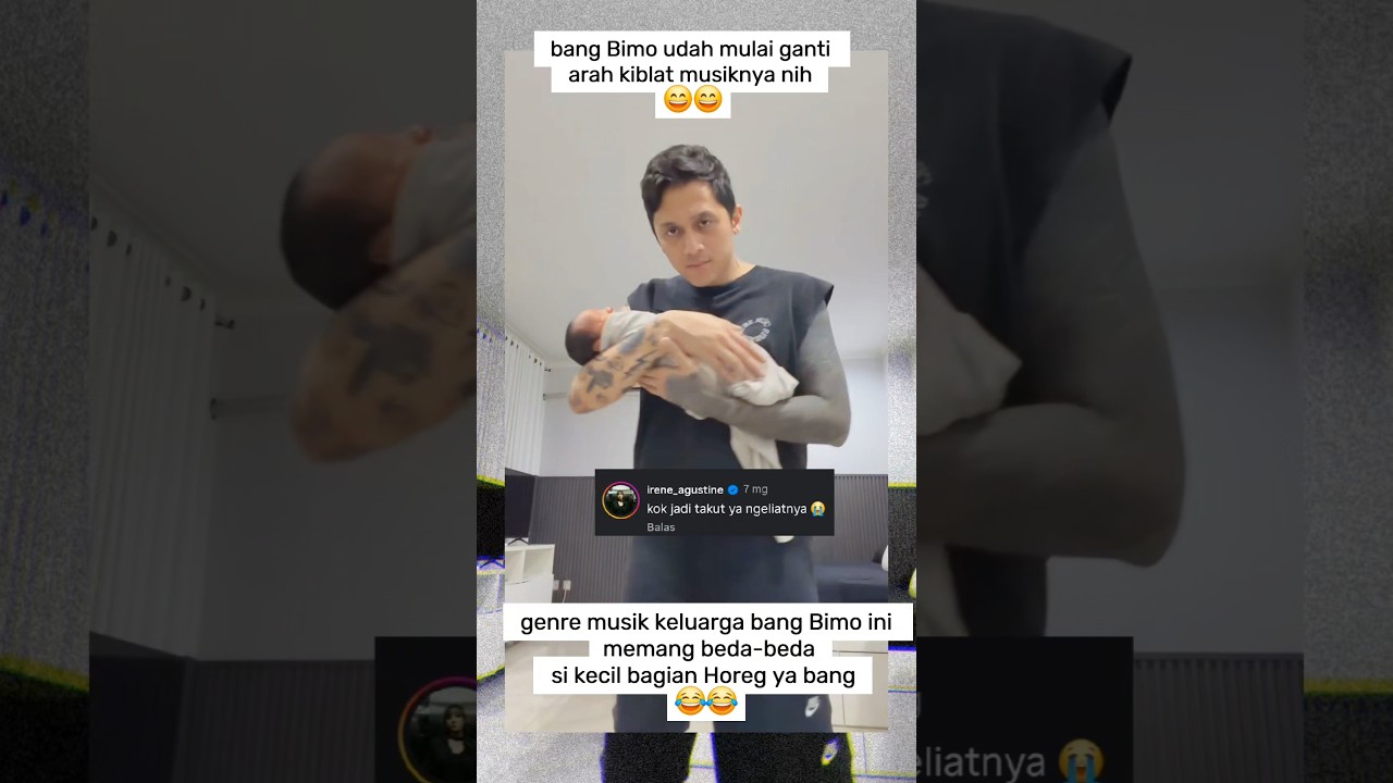 bimo picky picks pinter gendong anaknya 