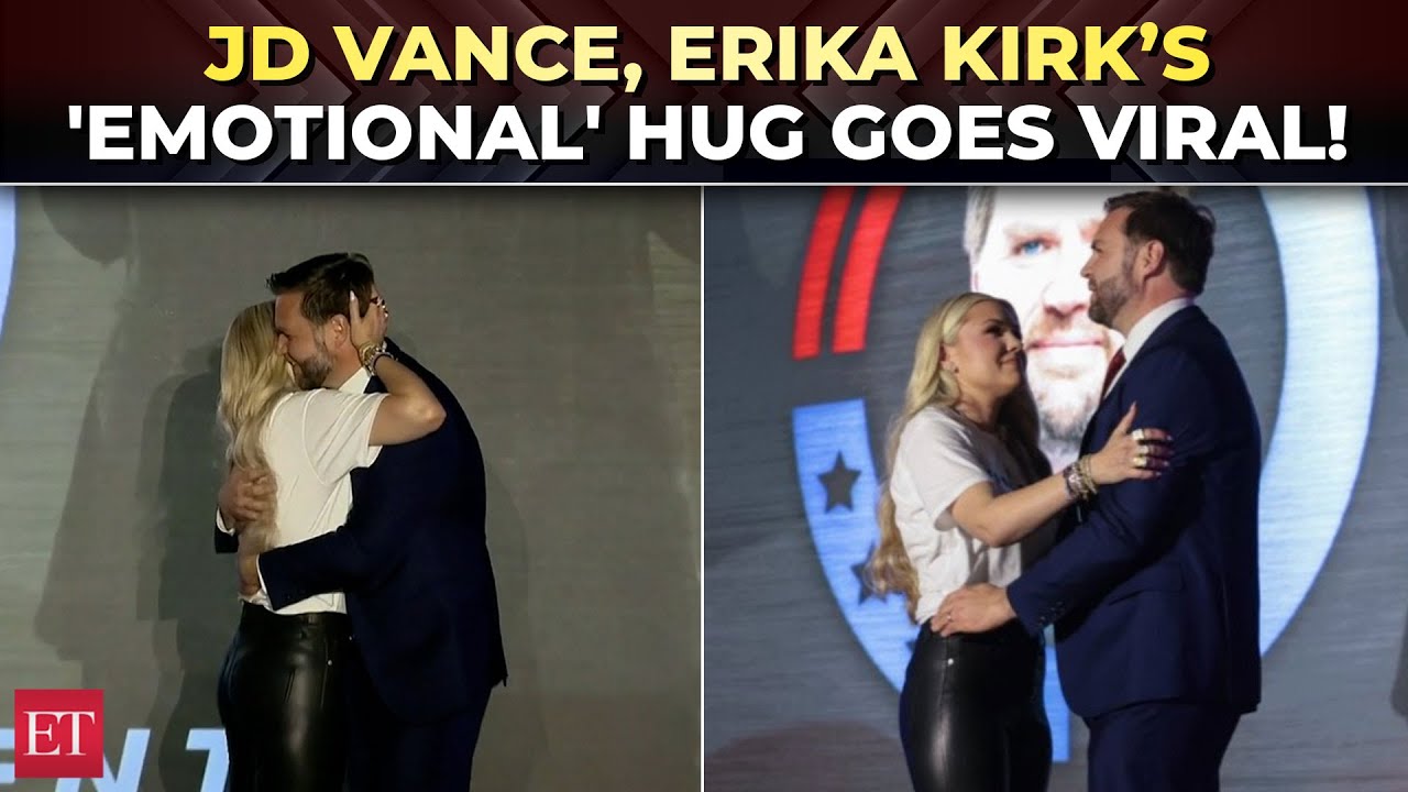 'No one will ever replace Charlie, but&hellip;': Erika Kirk, JD Vance&rsquo;s emotional hug sparks online debate