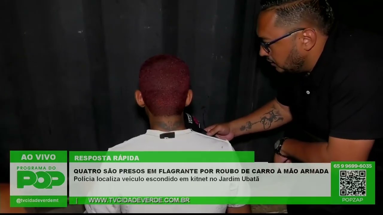 QUATRO SÃO PRESOS EM FLAGRANTE POR ROUBO DE CARRO A MÃO ARMADA
