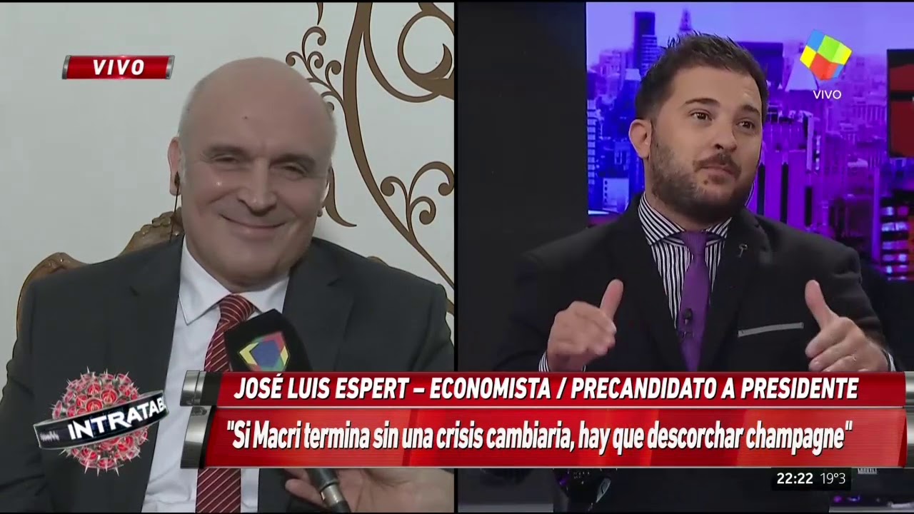 José Luis Espert mano a mano en Intratables