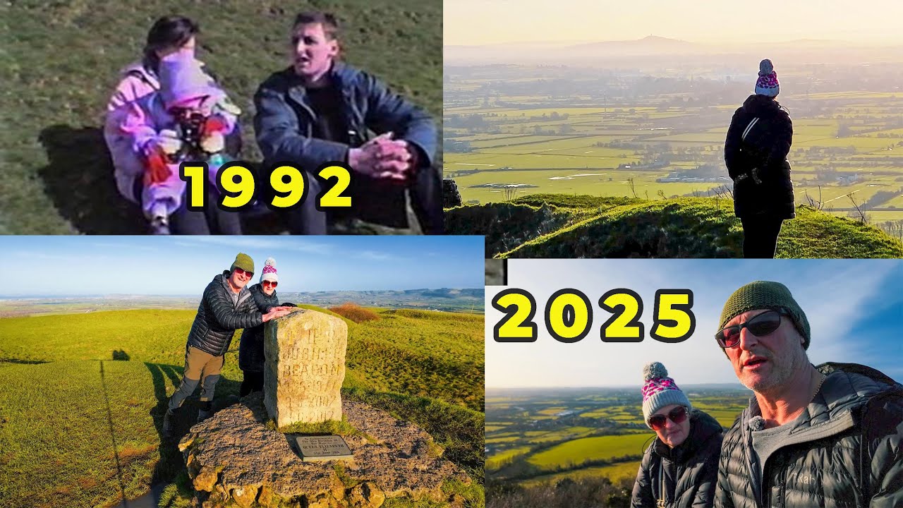 Brent Knoll hill walk Somerset 1992 & 2025