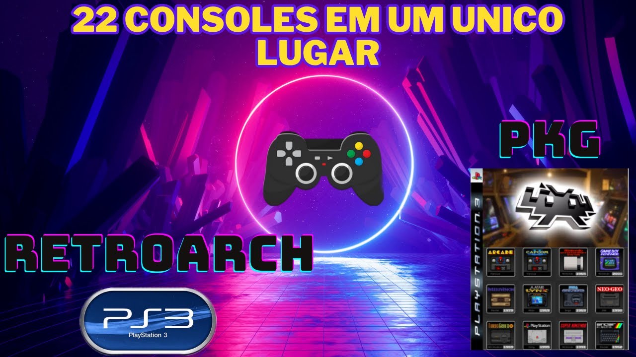 Retroarch completo para ps3 com jogos e capas, tudo em PKG.